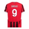 Maglia ufficiale AC Milan Giroud 9 Casa 2024-25 per Bambino